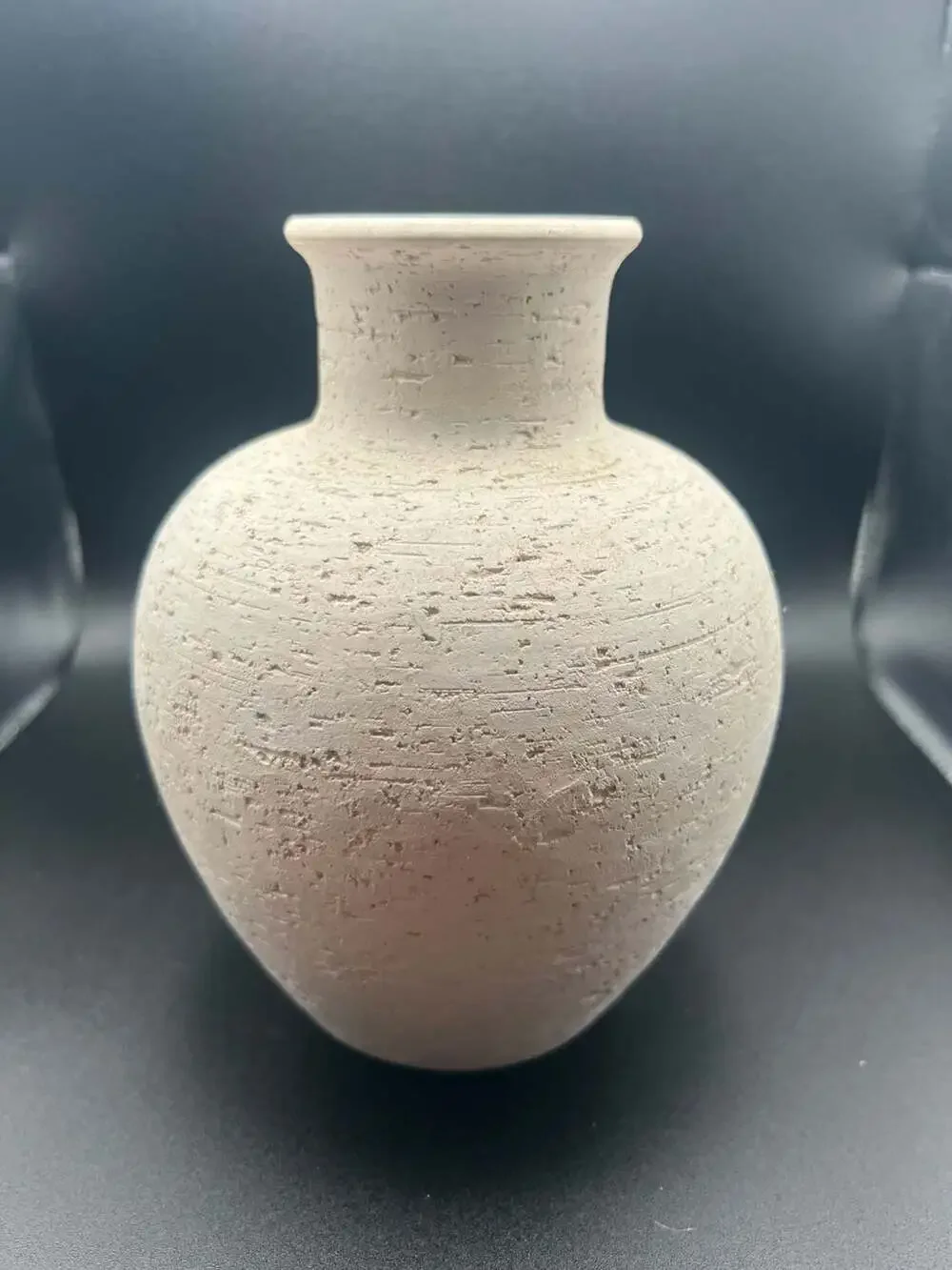 Vintage Flavia Montelupo Mid-Century Modern Italian Textured Ceramic Vase